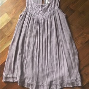 A mauve colored dress